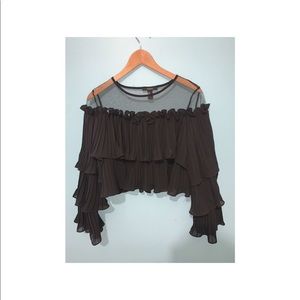 Forever 21 Black Crop Top (M)